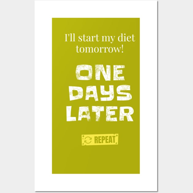 One Days Later Keto Diet - Ketogenic Wall Art by Ketogenic Merch